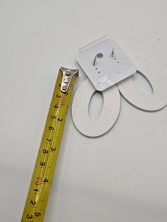 Fashion Jewelry Turquoise & Gold Mandala Tear Drop Screw On Earrings - Picture 4 of 4